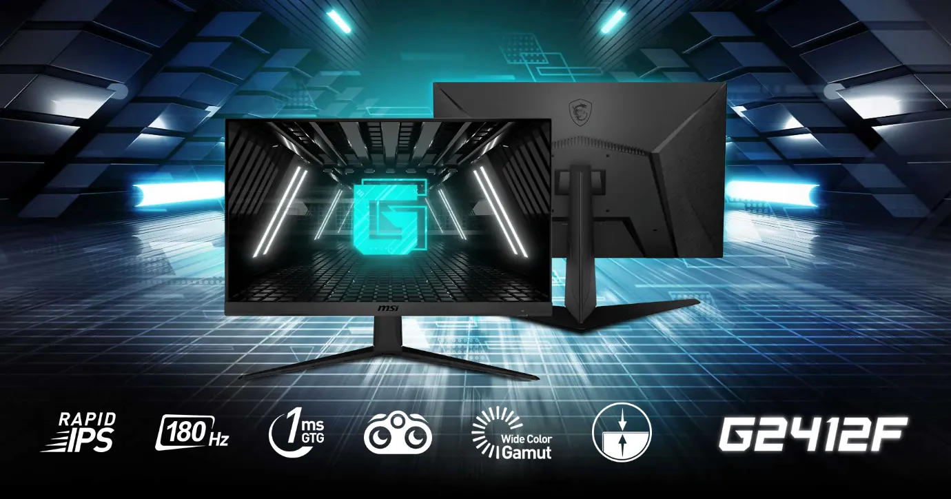 MSI G2412F Gaming monitor 24” Inch IPS FHD 180Hz 1ms